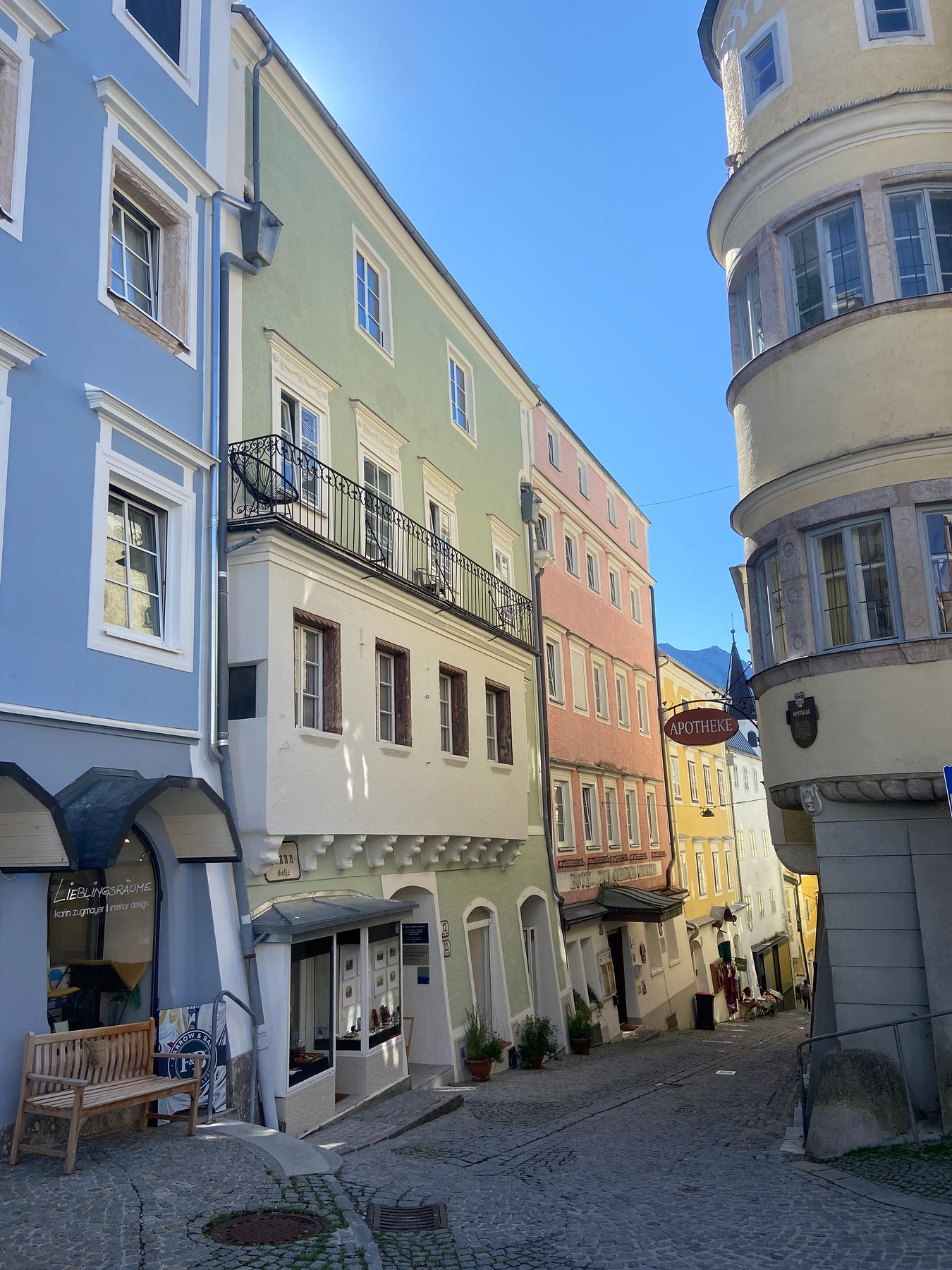 Die Traungasse in der Gmundner Altstadt
